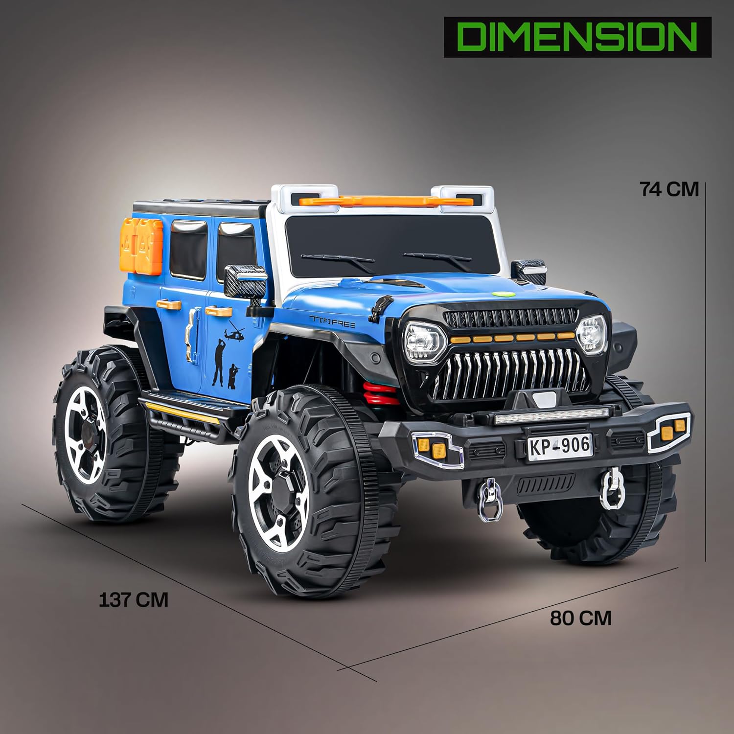 Kids electric jeep car with lights music" www.usmile.toys